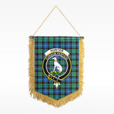 Hunter Ancient Tartan Crest Wall Hanging Banner